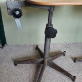 Set of 4 adjustable workshop high chairs