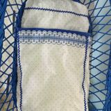 Landau in blue rattan