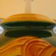 Lampe en céramique avec plat et vase assorti