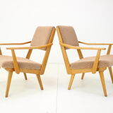 1960s Pair of Armchairs by Krasna Jizba, Czechoslovakia