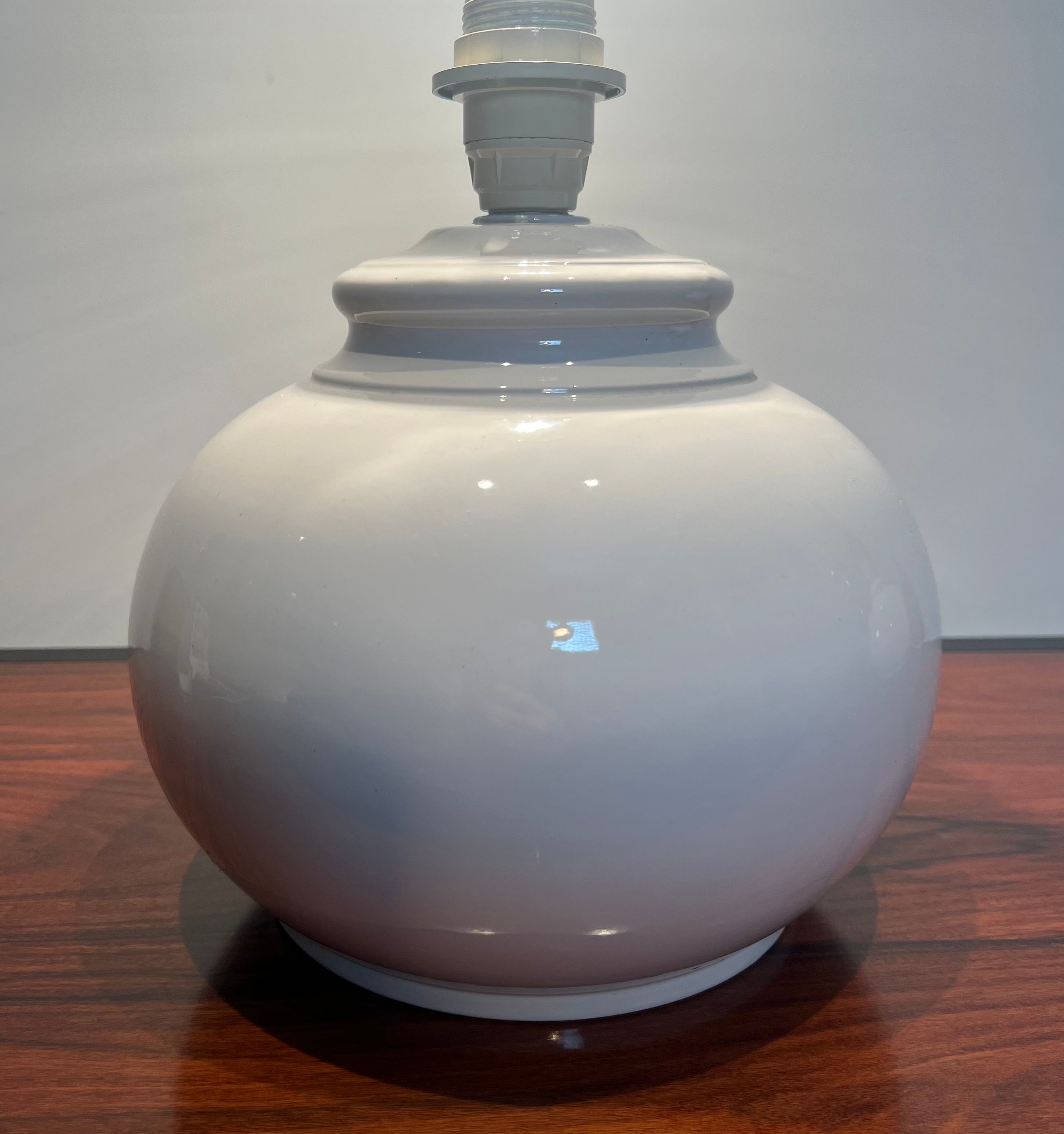 Pair of ceramic lamps