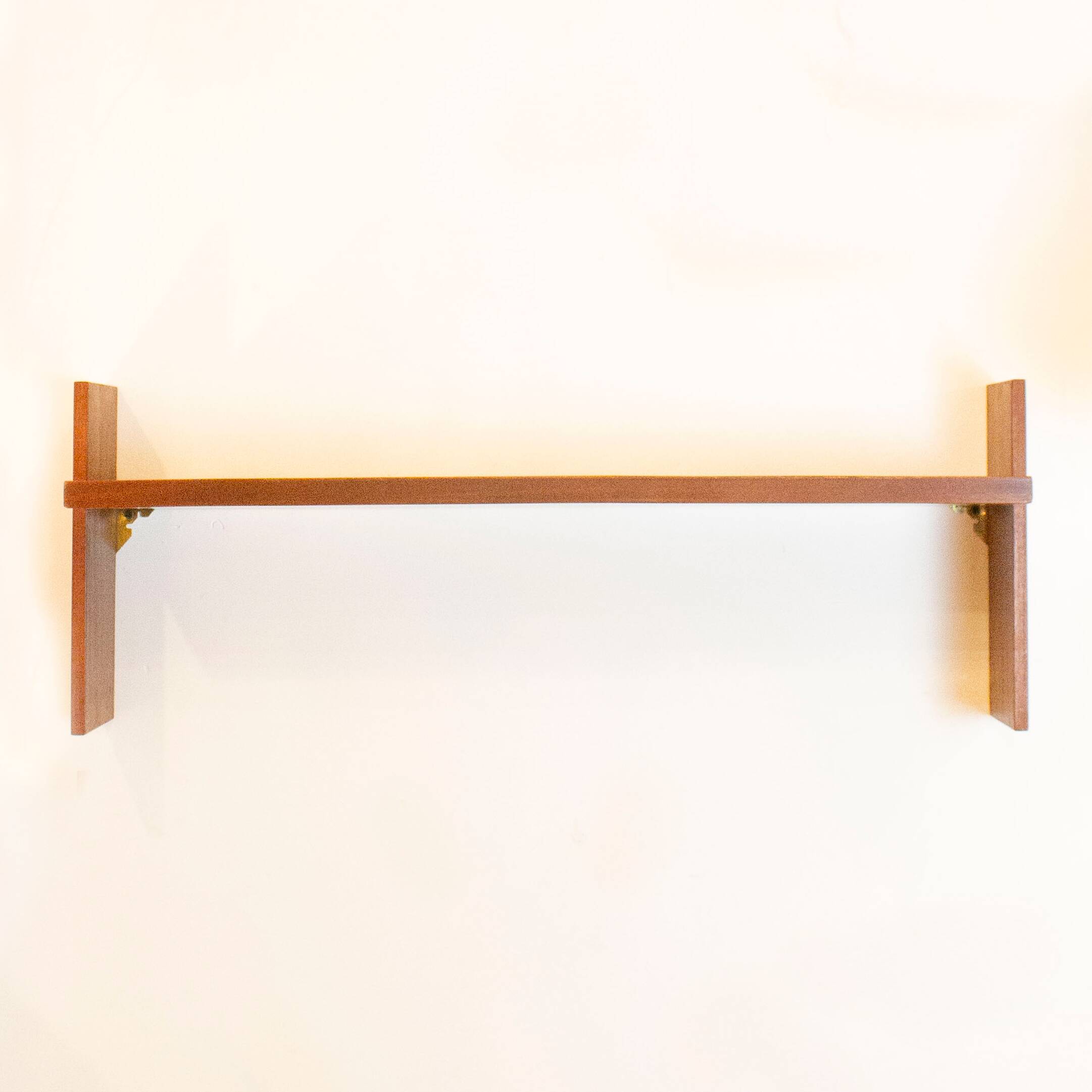 Mid Century Teak Wall Shelf, Spain, 1950s