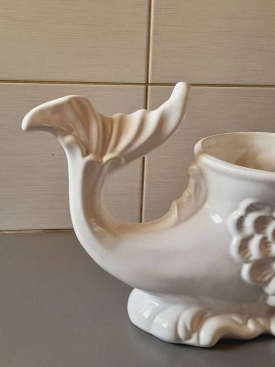 Dolphin-shaped cache pot, 1970