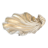 Large shell dish in silver plated