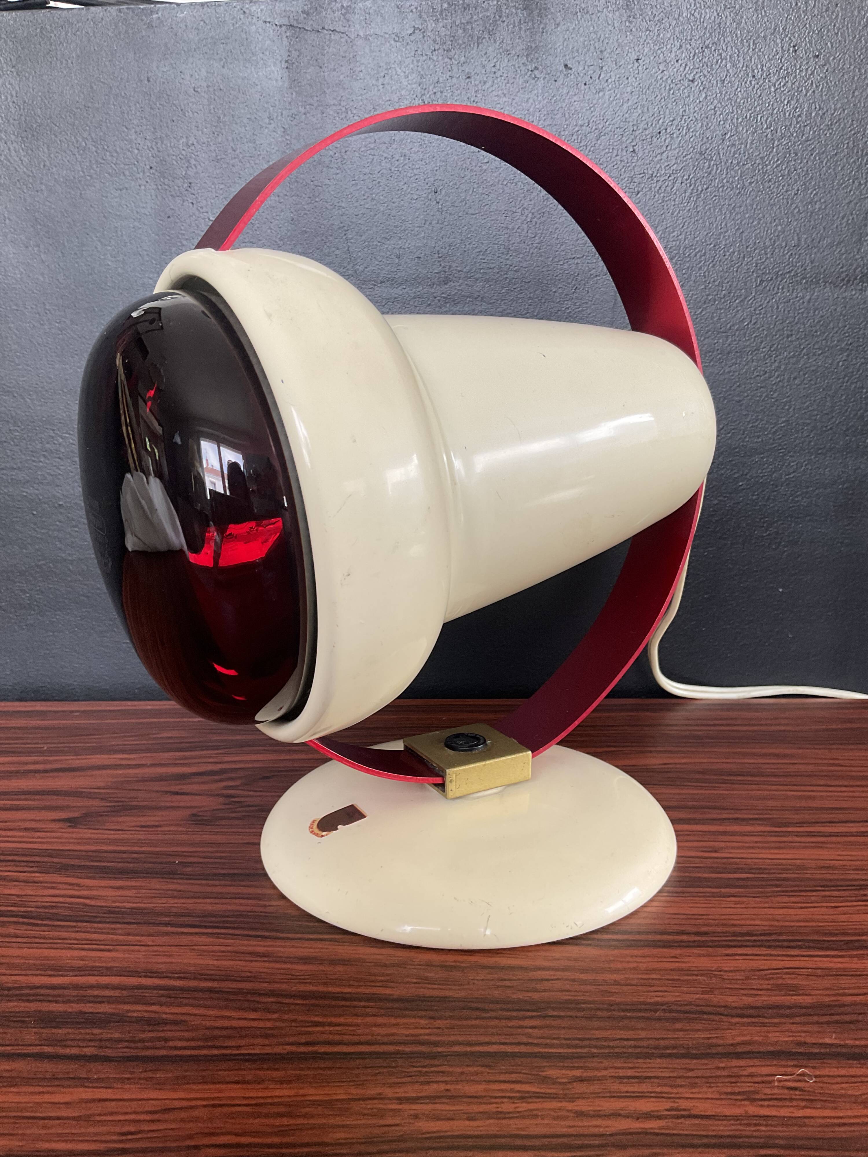 Philips Infraphil lamp designed by Charlotte Perriand