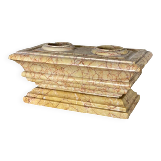 Yellow marble inkwell Sainte Beaume