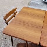 Scandinavian dining room set, 6 chairs with extendable table 1950s
