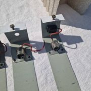 5 perspex wall lights, 1960s-70s