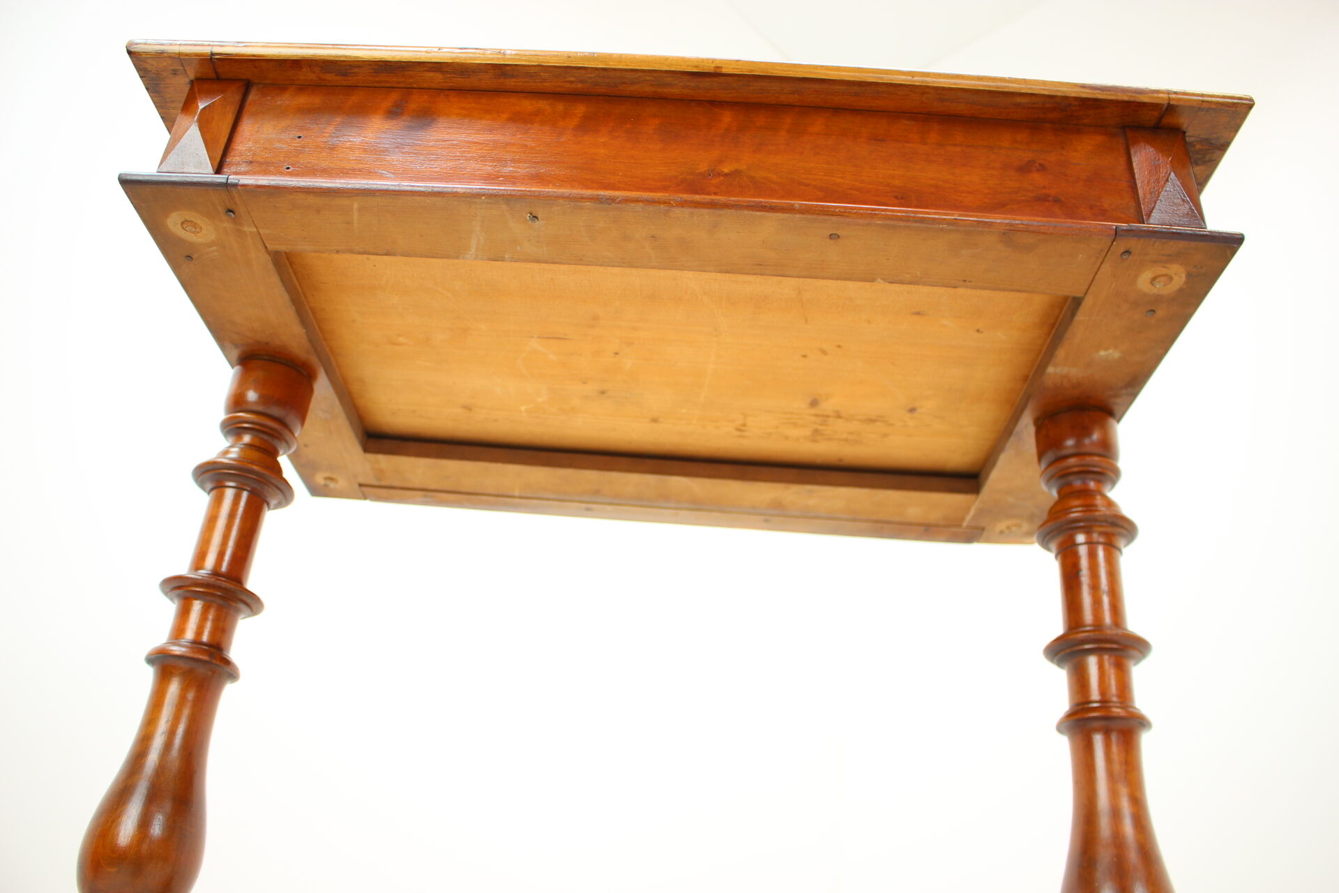 Solid Wood and Veneer Sewing Table, circa 1895