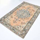 4x6 Dark Teal Green Oriental Vintage Area Rug, 120x194Cm