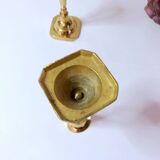 Pair of small brass candlesticks