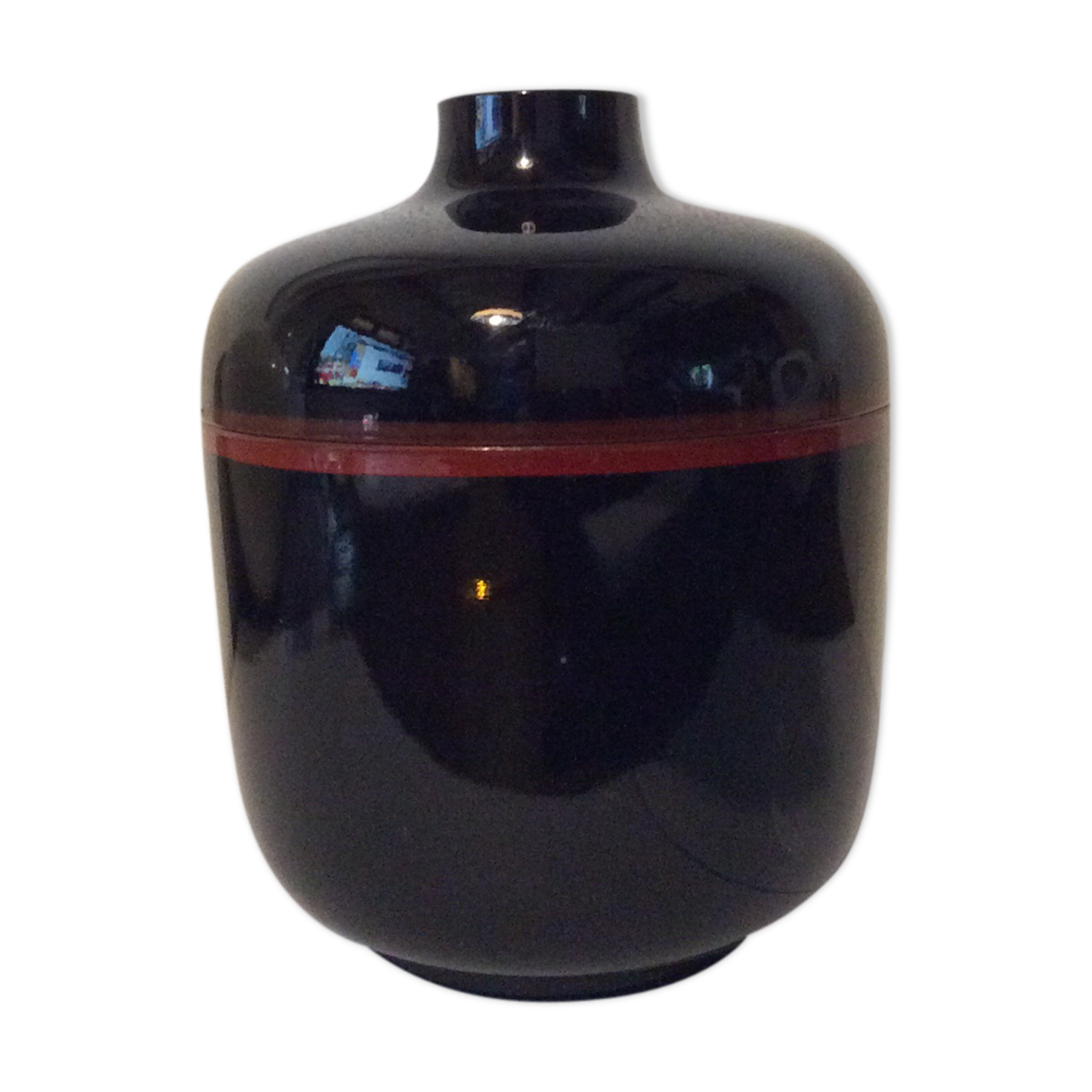 Vintage black bakelite box