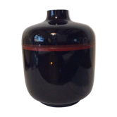Boite en bakélite noire vintage
