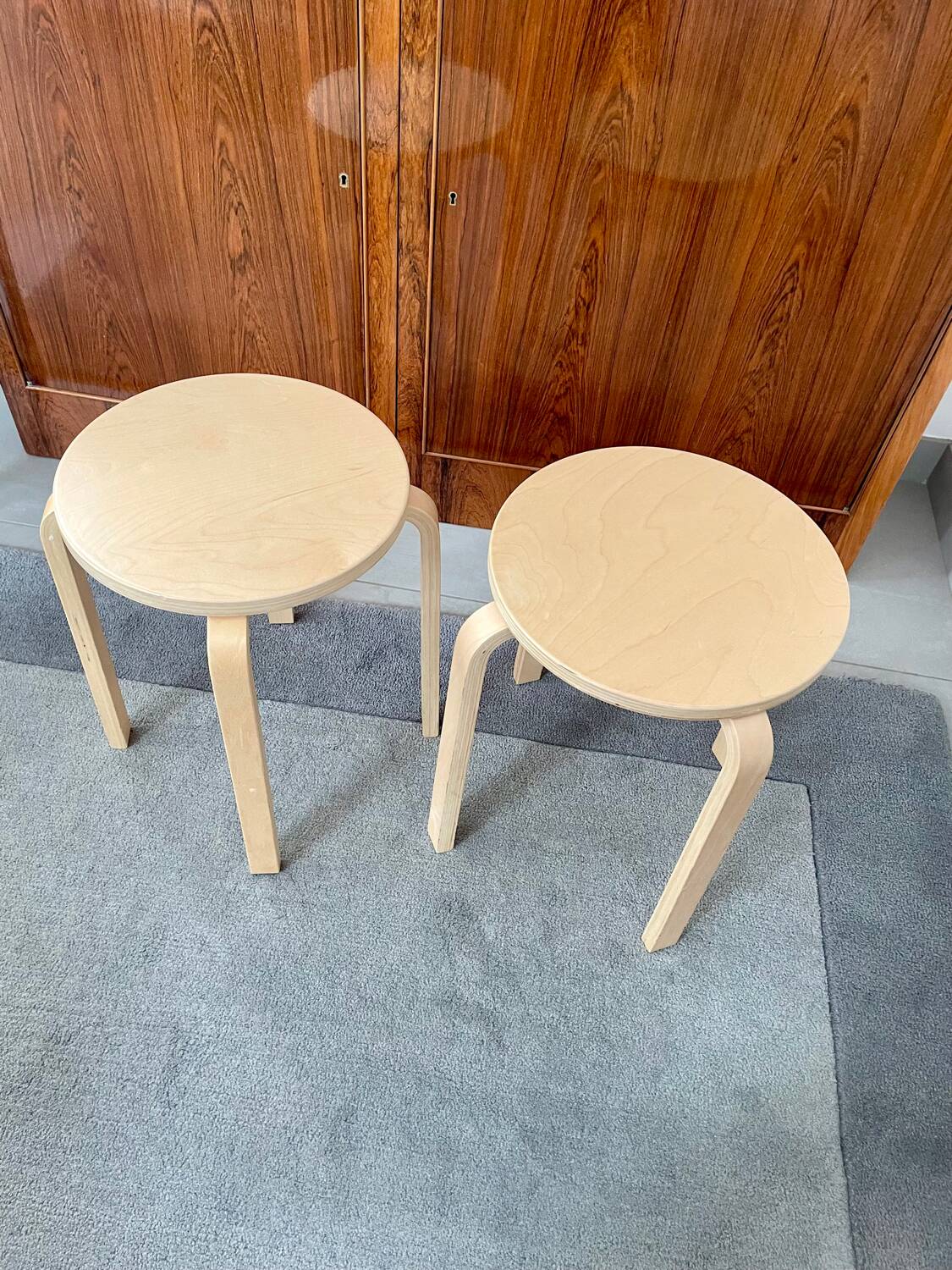 Pair of IKEA Frosta stools in perfect condition