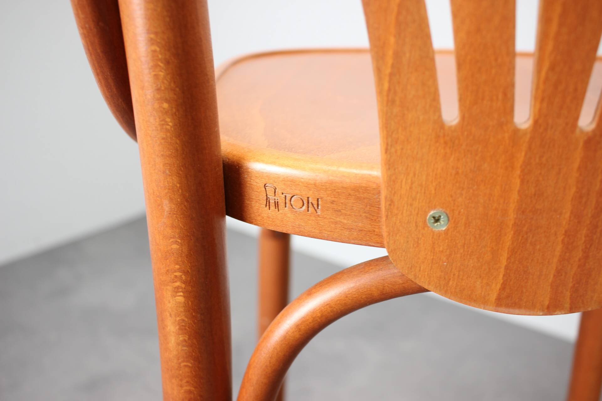 Set of 2 Vintage Bar Stools by TON, 1980