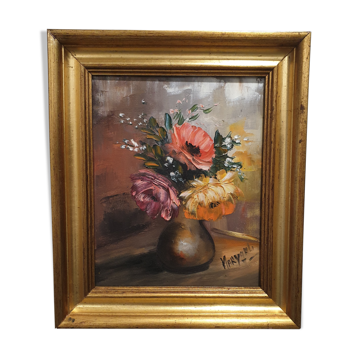 Still life painting signed and framed