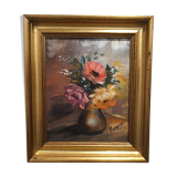 Tableau nature morte signé et encadré