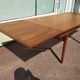 Scandinavian teak dining table with extension 6 to 10 people Henning Kjaernulf