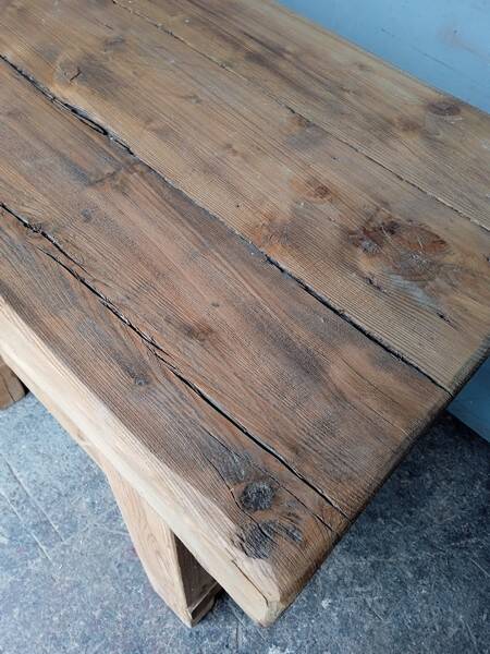 Workbench 90cm old solid wood