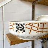 2 bowls in badonviller enamelled earthenware