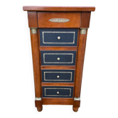 Petite commode écritoire en acajou massif de style empire