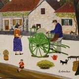 Peinture naïve de Jean Lagru, 1974