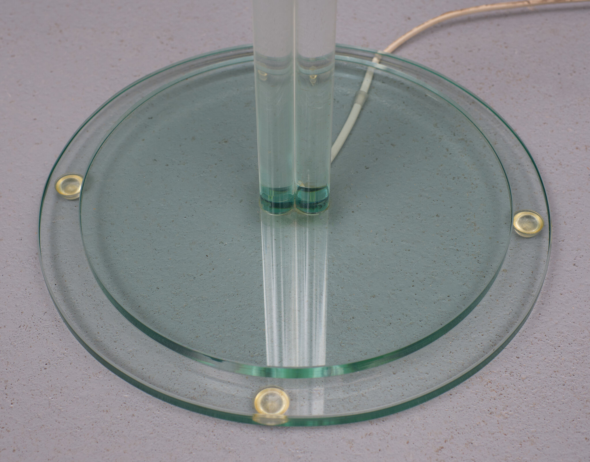 Glass floor lamp by Dori Design Holland 1980s