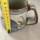 Ceramic mug vase Mexican craftsmanship signed bird flower