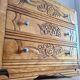 Commode art déco plateau bois, meuble ancien vintage