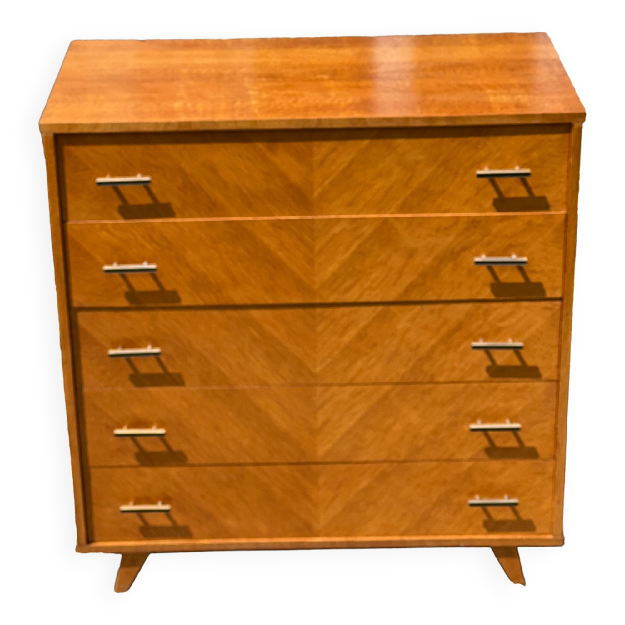 Vintage chest of drawers compass feet