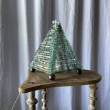 Brutalist glass lamp from the 1970s.