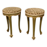 Pair of Venetian lacquered stools from the 20th century