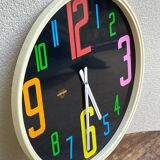 Large Memphis clock signed Virginio