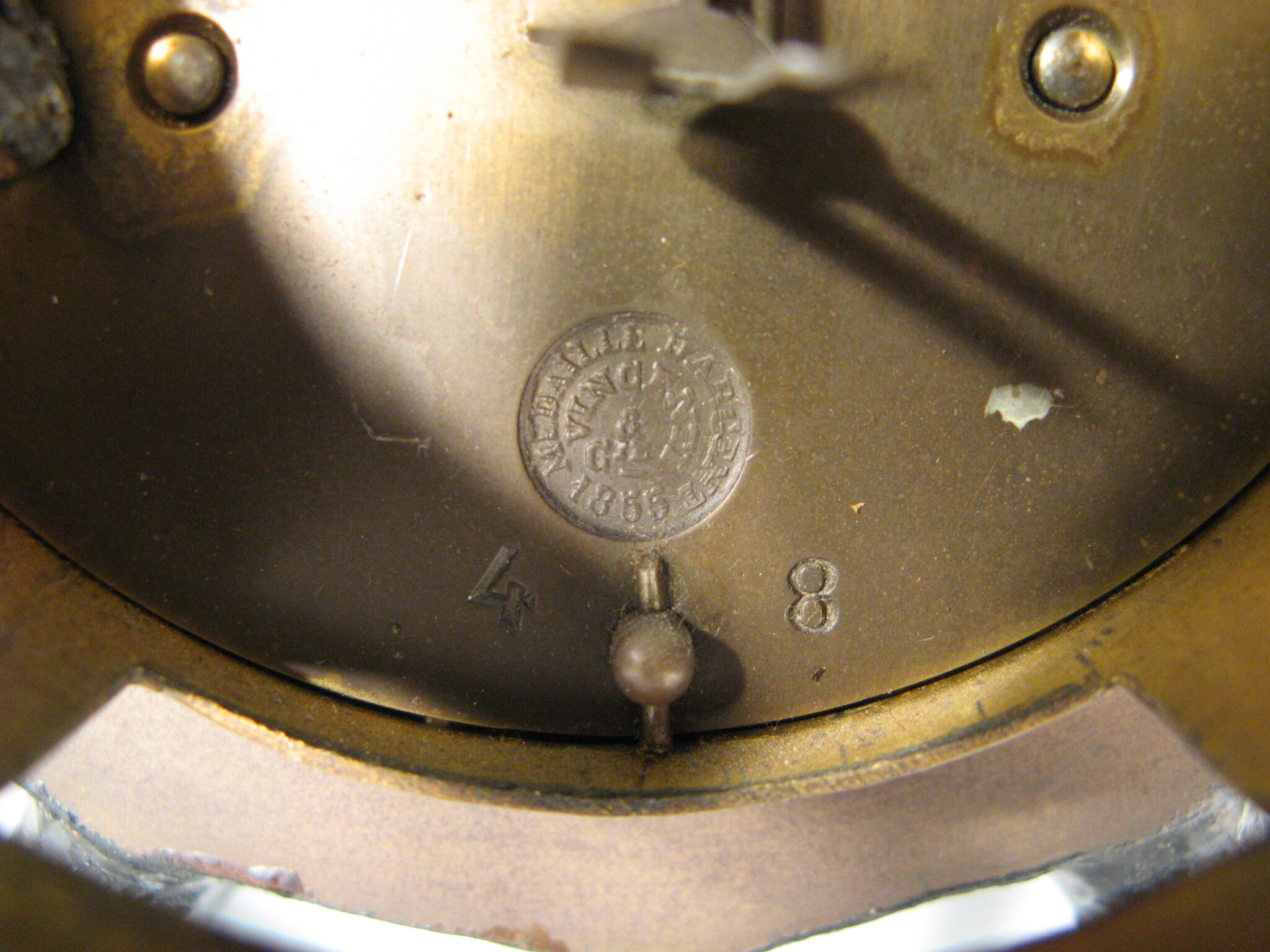 Former clock barometre clock has to poser industrial style form ferri wheel