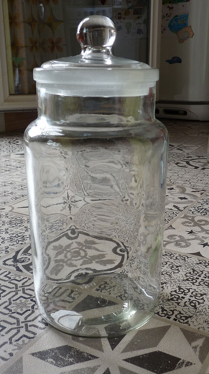 Old "candy" English / old vintage-old bottle jar