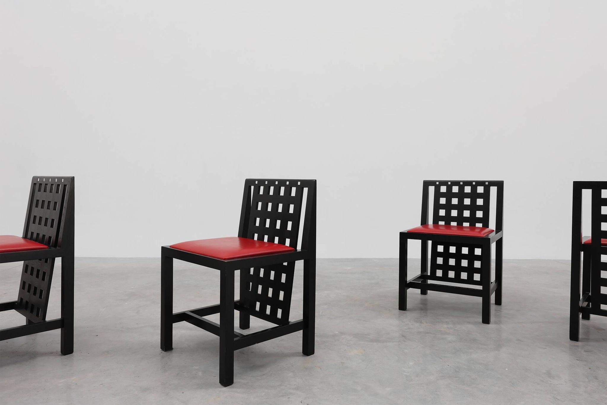 Set of 4 DS3 Dining Chairs by Charles Rennie Mackintosh for Atelier interna