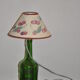 Lampe bouteille en verre vert