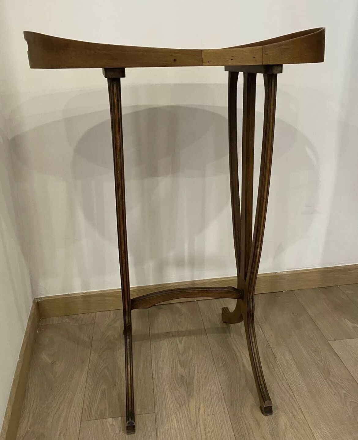 Lounge table rooster signed galle era art nouveau marquetry