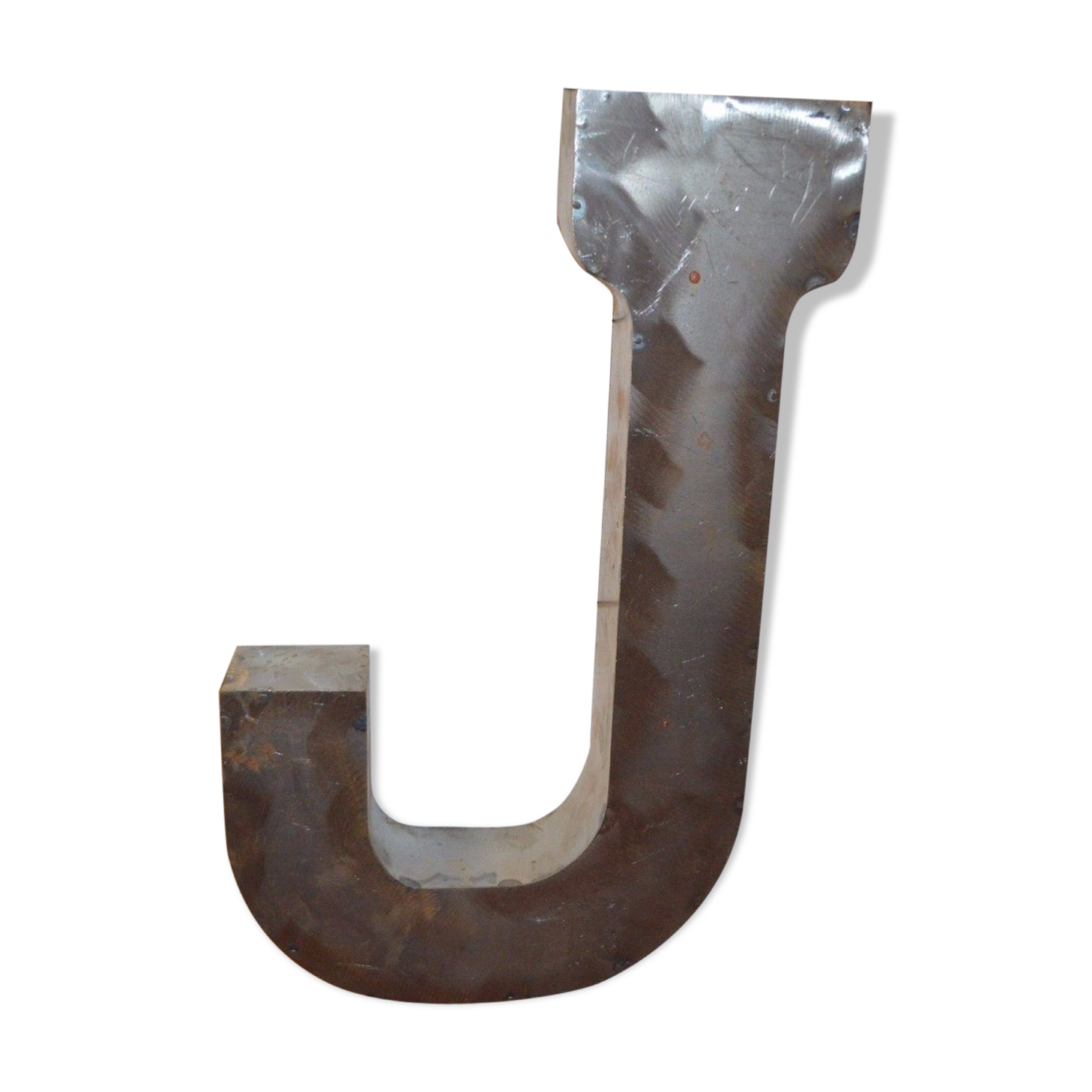 Industrial iron "j" letter