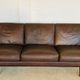 Vintage Danish mid-century retro Aage Christiansen (Matador) leather sofa 60s