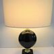 Black ceramic lamp foot robert de schuytener 90s
