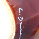 Vintage ceramic lamp by L. Drimmer