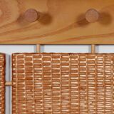 Rattan coat rack produced by Uluv in the 1960s