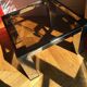 Chromed metal and smoked glass coffee table, 1980s.