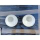 Pair of globe opaline glass tulips from the 1960s.