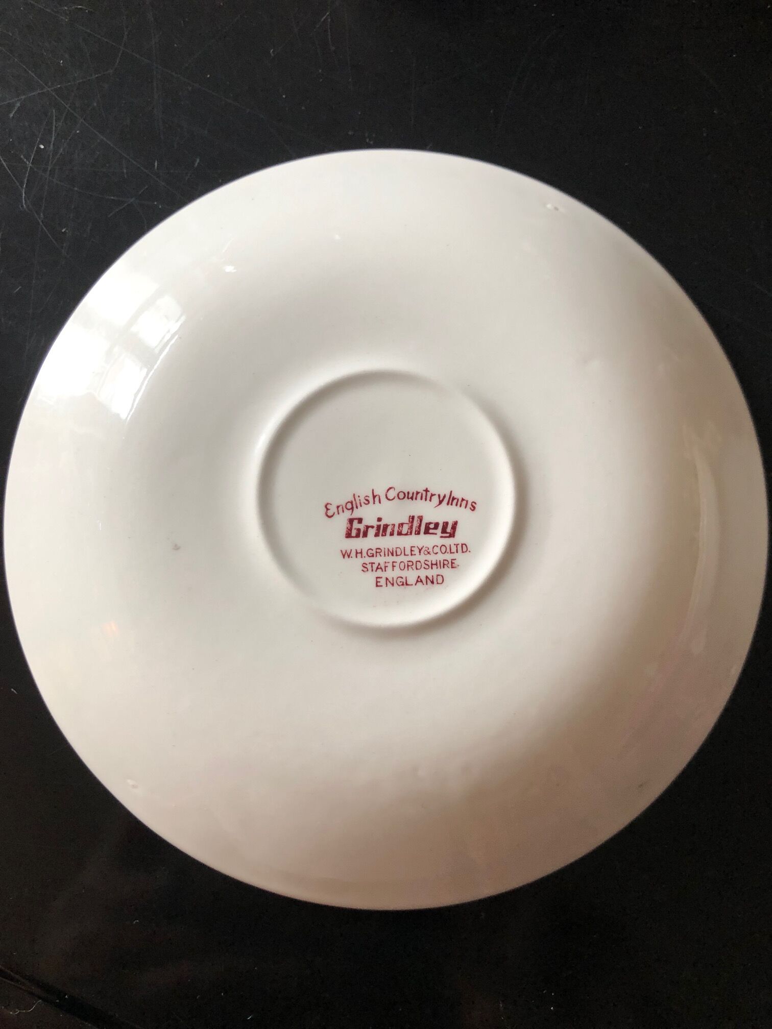 English tea service in pink faience