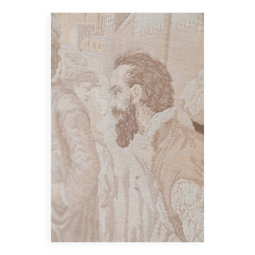 Vintage antique classic Romanesque tapestry 1970