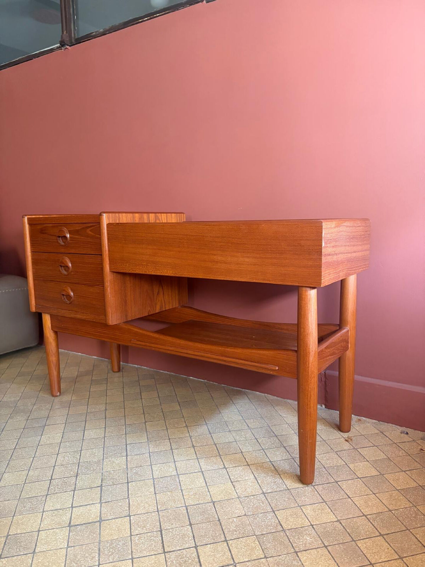 Teak console by Arne Wahl Iversen