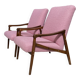 Pink Boucle Jiri Jiroutek chairs 1960s