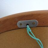 Large Danish Oval 501 Mirror in Teak by Aksel Kjersgaard, 1960s